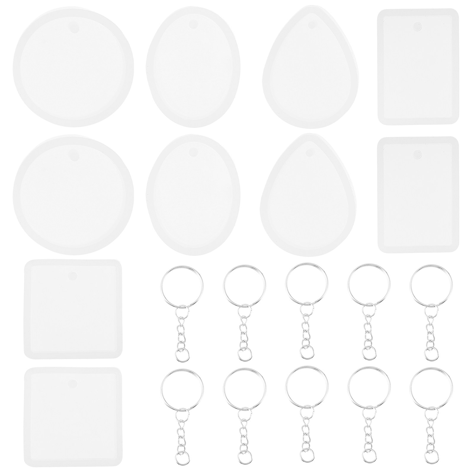 Crafting Resin - 10pcs Pendant Mold Set Silicone Resin