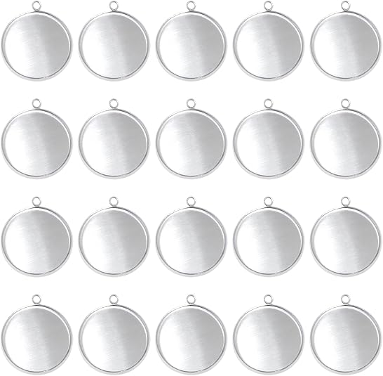 20 Pieces Stainless Steel Roun - Crafting Resin incelemesi ve fiyatı