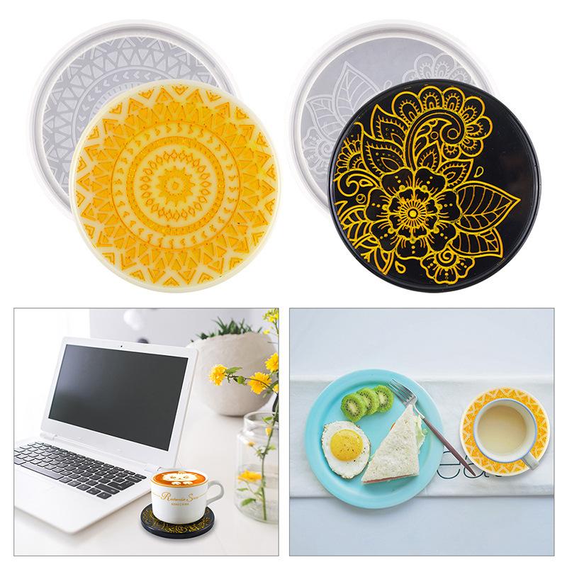 Flower Coaster Silicone Mold E - Coaster Mold Round incelemesi ve fiyatı