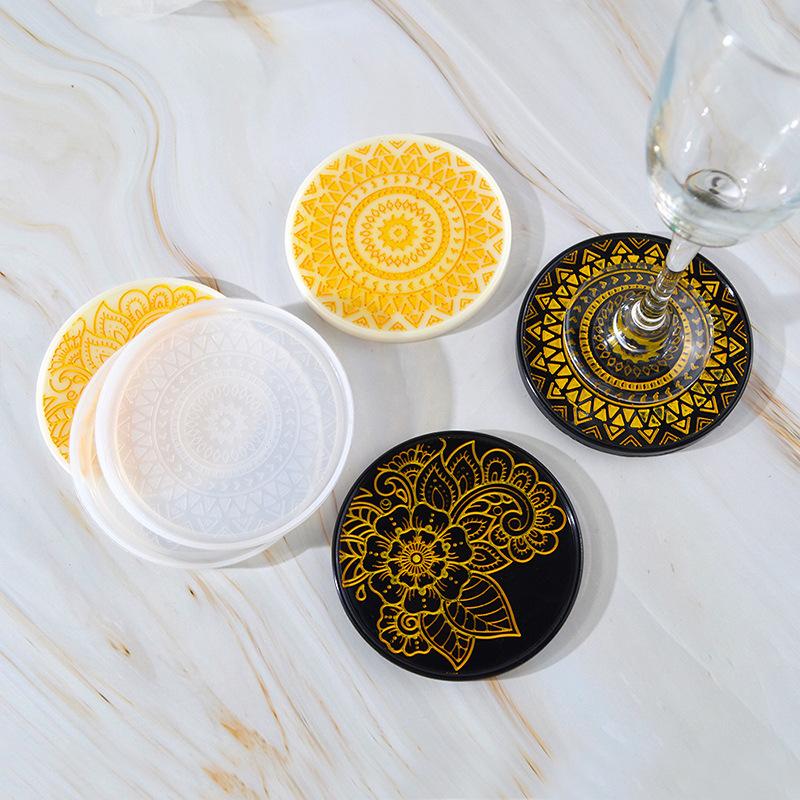 Flower Coaster Silicone Mold E - Coaster Mold Round incelemesi ve fiyatı