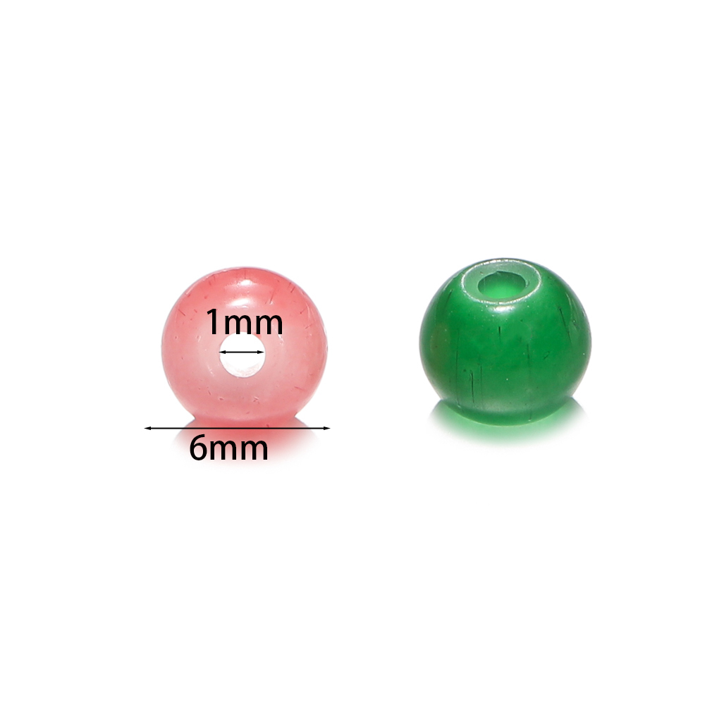 30/50pcs 6mm Glass Round Beads - Resin Craft Material incelemesi ve fiyatı