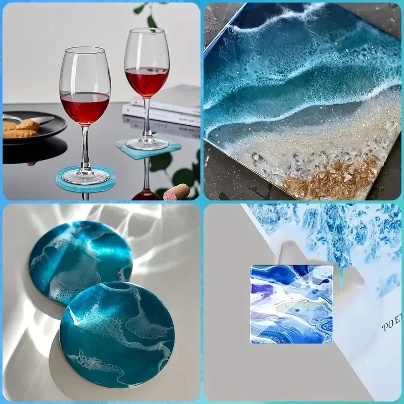 5Pcs/Set DlY Epoxy Resin Cup C - Coaster Mold Round incelemesi ve fiyatı