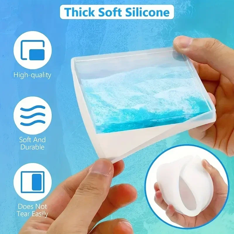 5Pcs/Set DlY Epoxy Resin Cup C - Coaster Mold Round incelemesi ve fiyatı