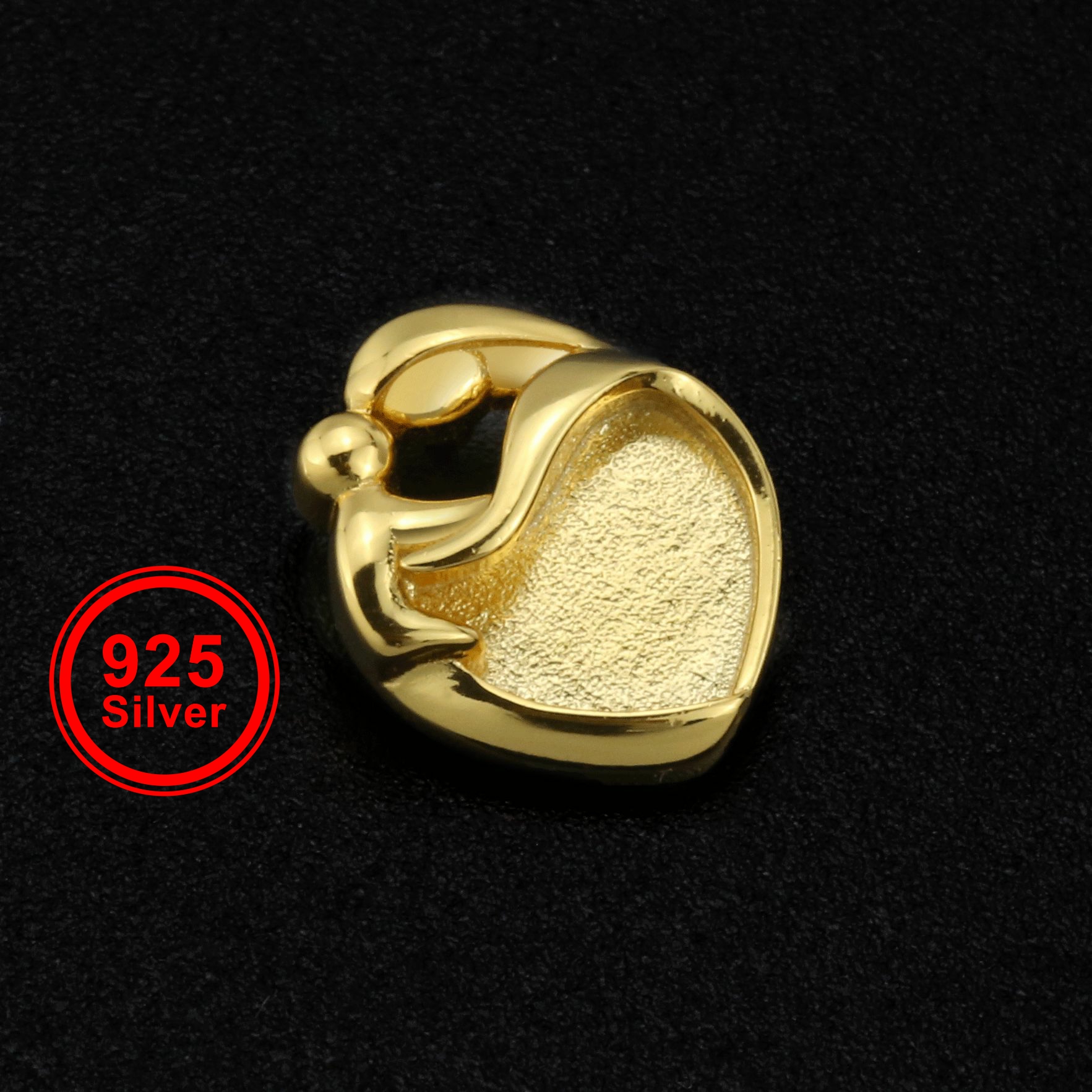 9MM Heart Bezel Settings Mothe - Bezels Set Pendant incelemesi ve fiyatı