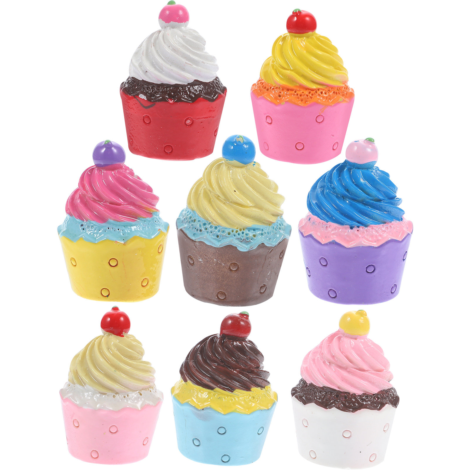 8Pcs Resin Simulated Cupcake D - Crafting Resin incelemesi ve fiyatı