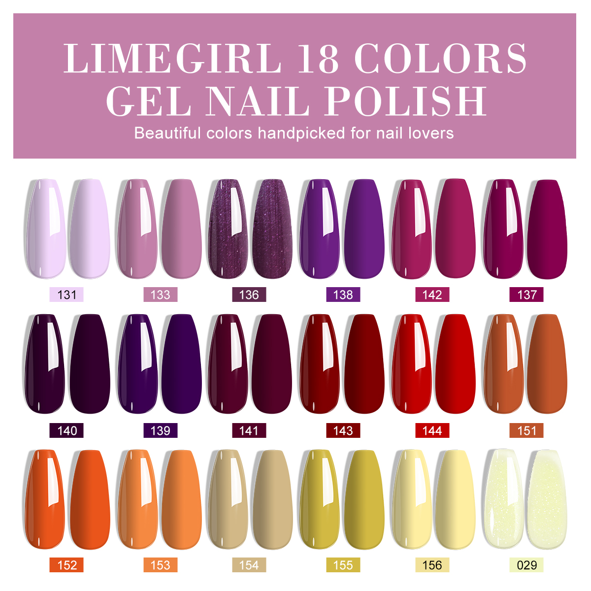 LIMEGIRL 18 PCS Gel Nail Polis - Resin Glitter Pack incelemesi ve fiyatı
