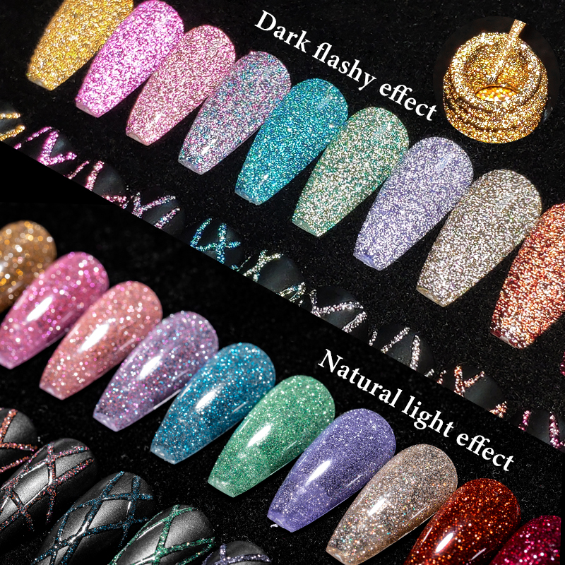 2/4/6pcs Reflective Glitter Li - Resin Glitter Pack incelemesi ve fiyatı
