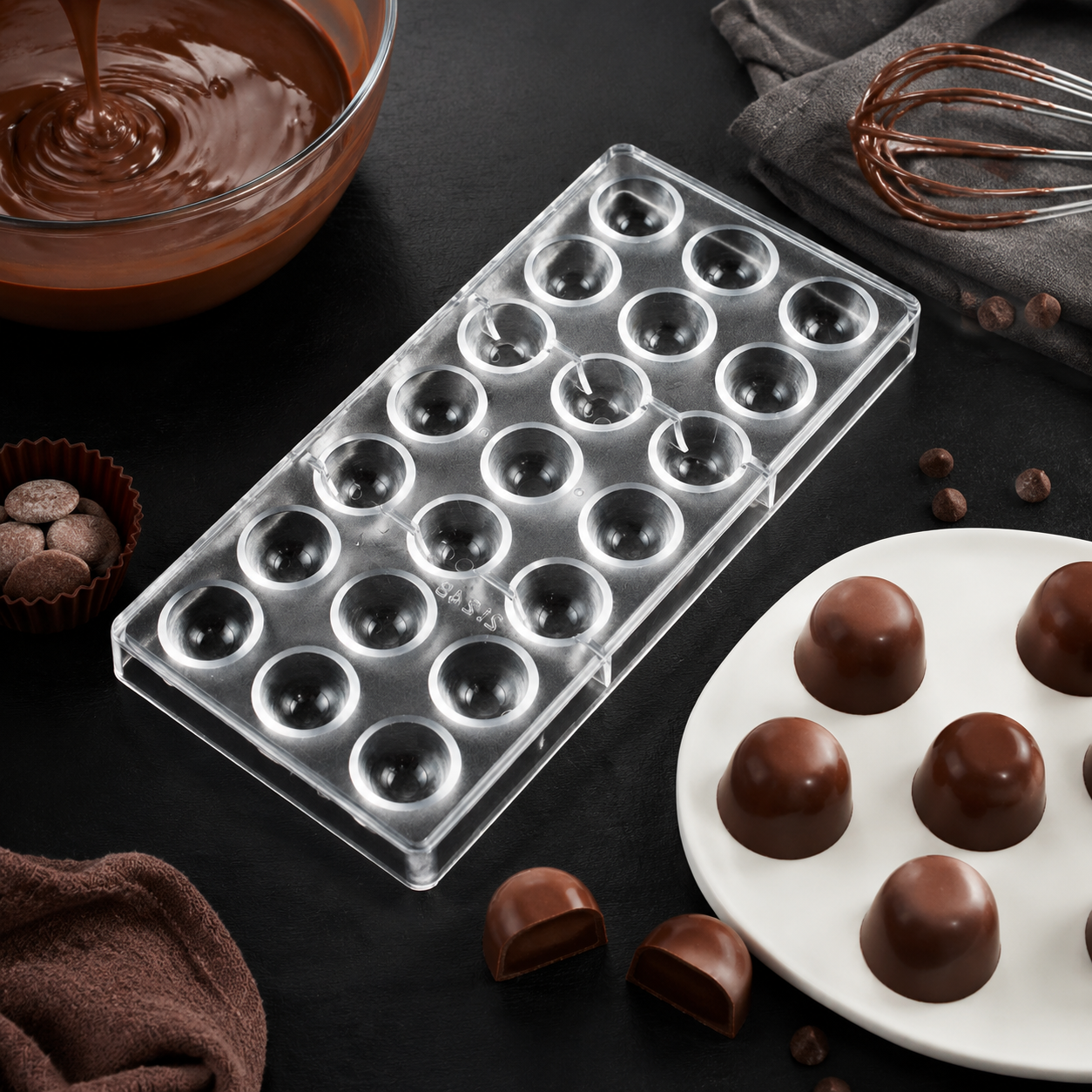 21 Cavity Dome Chocolate Mold  - Dome Mold Clear incelemesi ve fiyatı