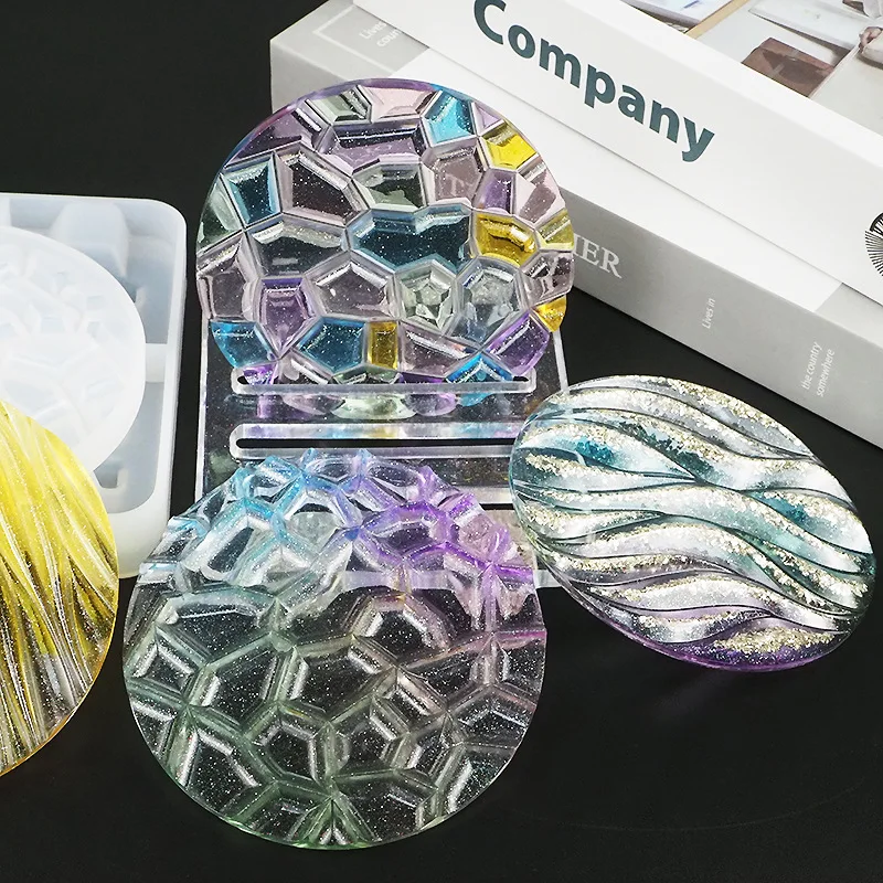 DIY Crystal Epoxy Mold Wave Di - Coaster Mold Round incelemesi ve fiyatı