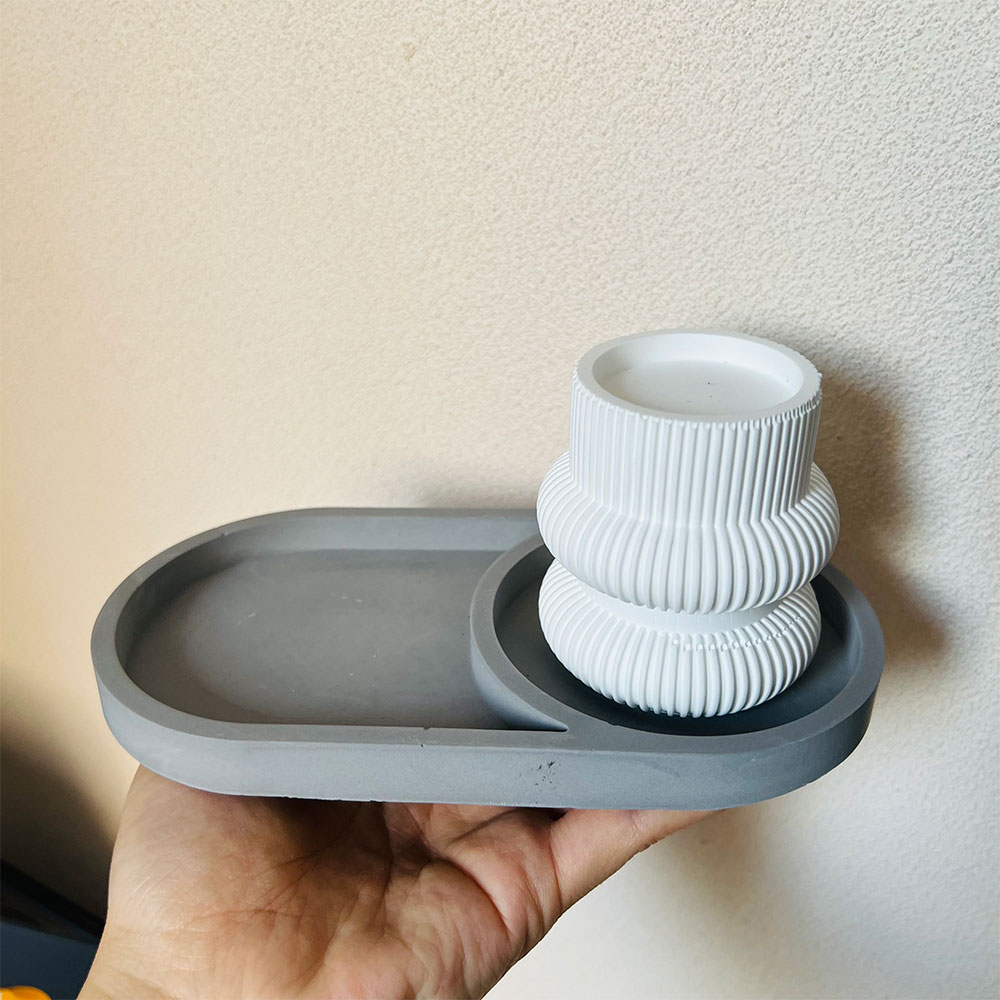 Oval Storage Tray Concrete Mol - Coaster Mold Round incelemesi ve fiyatı