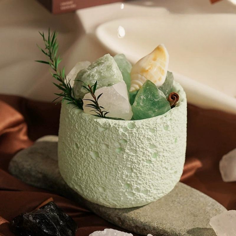 Creative Round Concrete Flower - Coaster Mold Round incelemesi ve fiyatı
