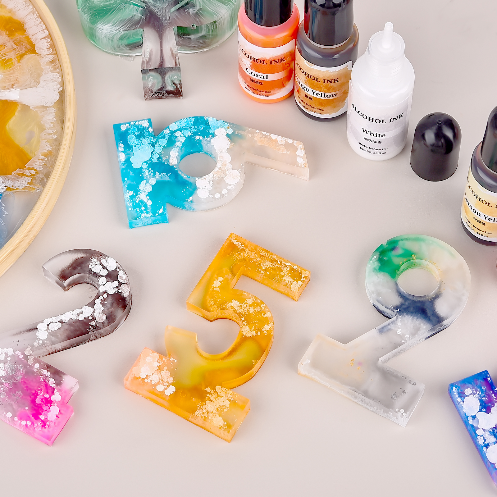 1set Art Ink Alcohol Epoxy Res - Resin Dye Alcohol incelemesi ve fiyatı
