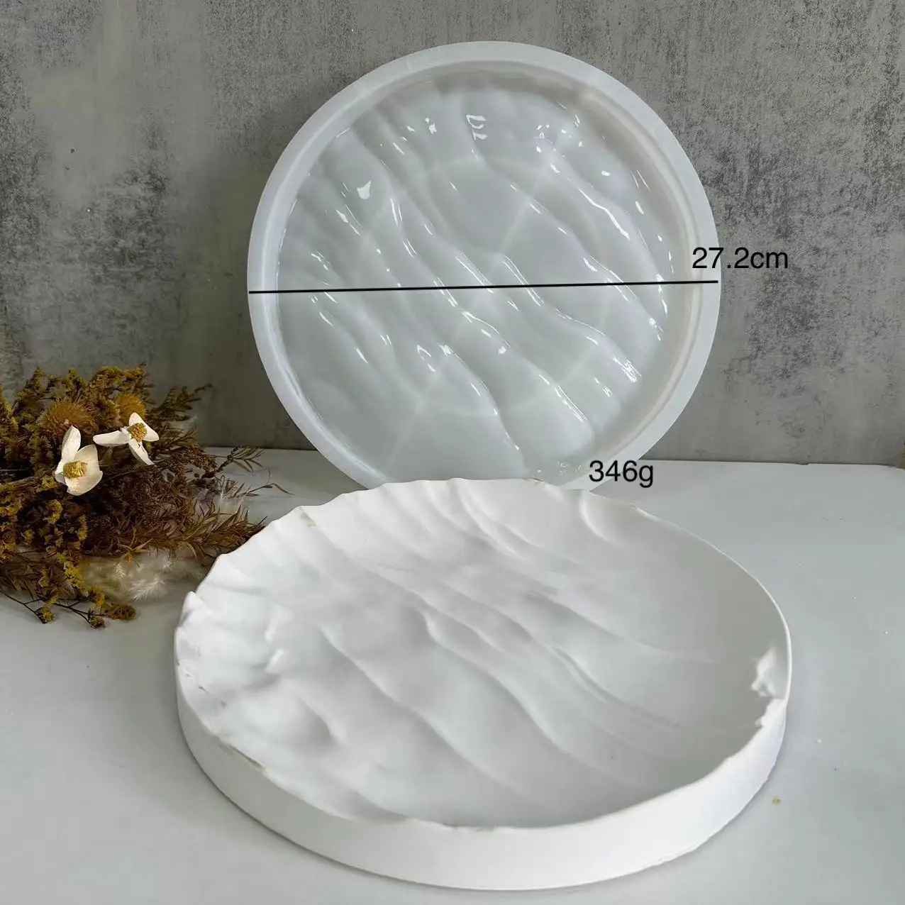 Irregular Ocean Waves Large Ro - Coaster Mold Round incelemesi ve fiyatı