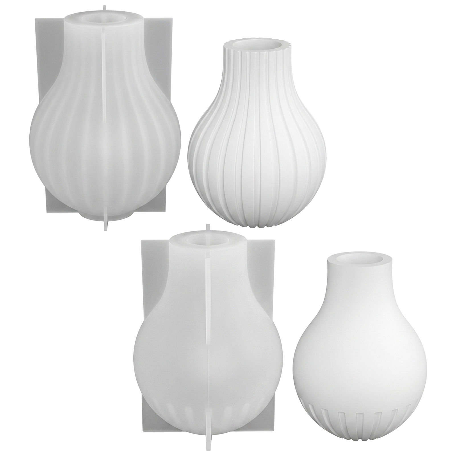 Silicone Vase Mold with Stripe - Resin Craft Ideas incelemesi ve fiyatı