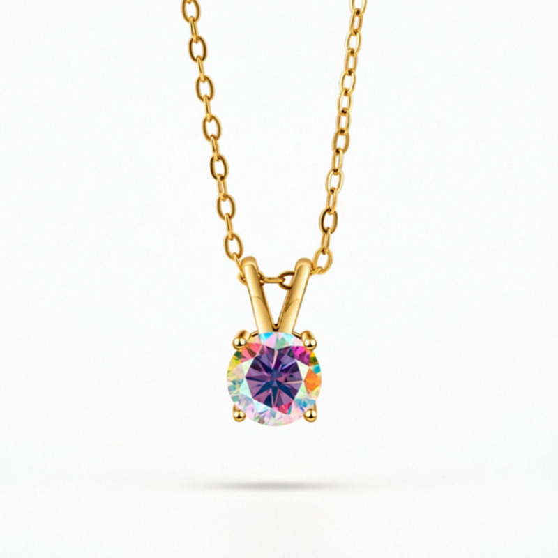 BR S925 Silver 1ct Moissanite  - Bezels Set Pendant incelemesi ve fiyatı