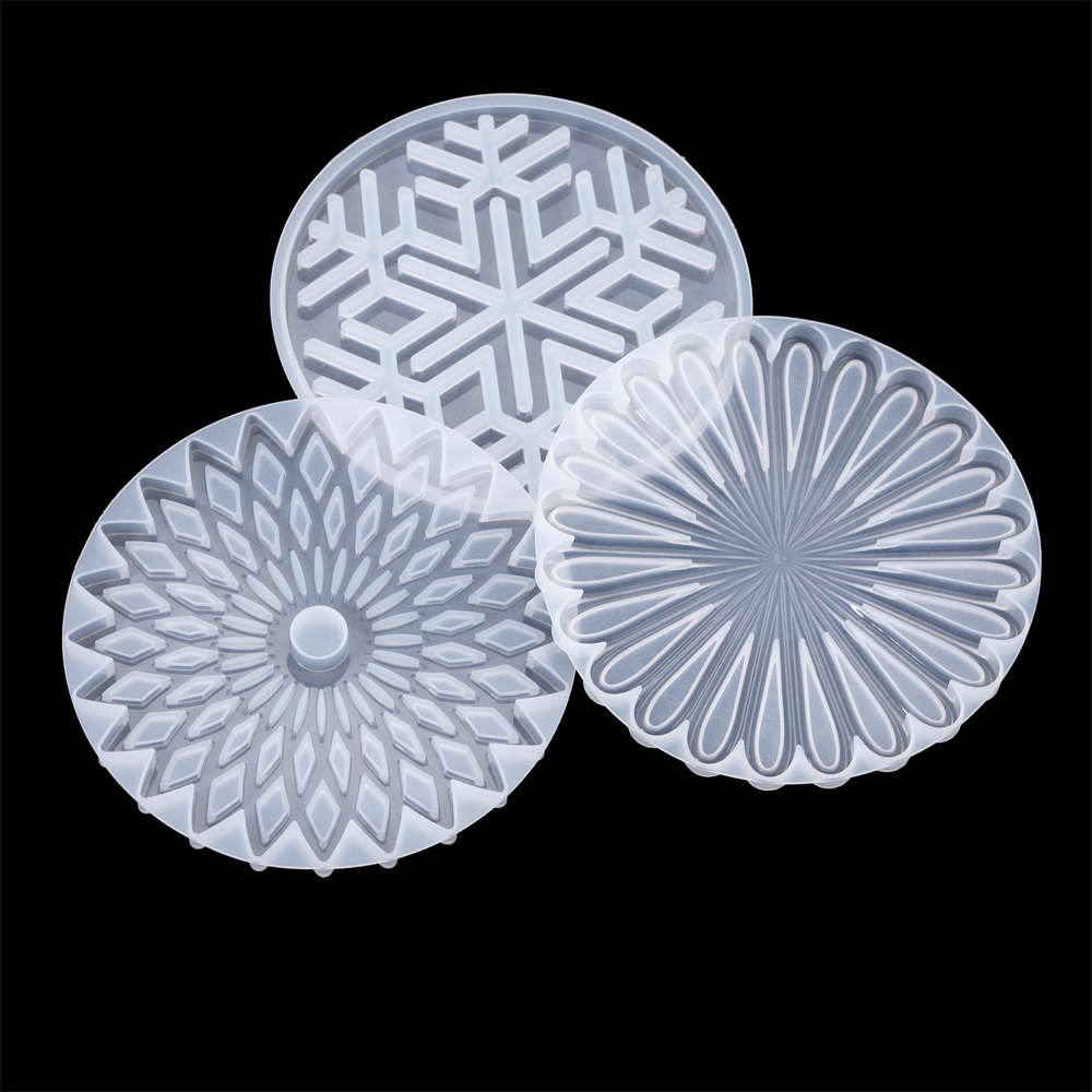 1Pcs Round Coaster Resin Silic - Coaster Mold Round incelemesi ve fiyatı