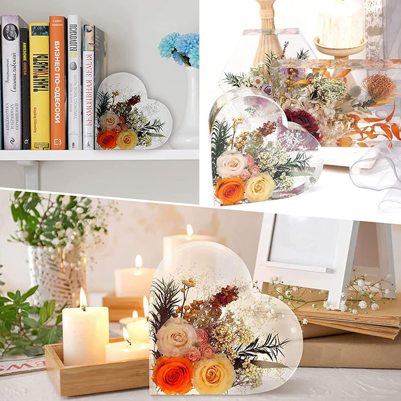 Large Heart Epoxy Resin Mold F - Flower Preservation Resin incelemesi ve fiyatı