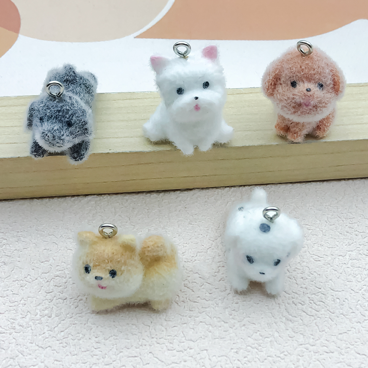 5pcs&1pc Flocked Resin Animal  - Resin Craft Material incelemesi ve fiyatı