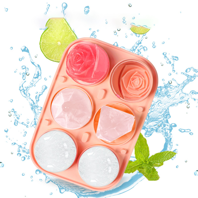 3D Rose Diamond Round Ice Cube - Coaster Mold Round incelemesi ve fiyatı
