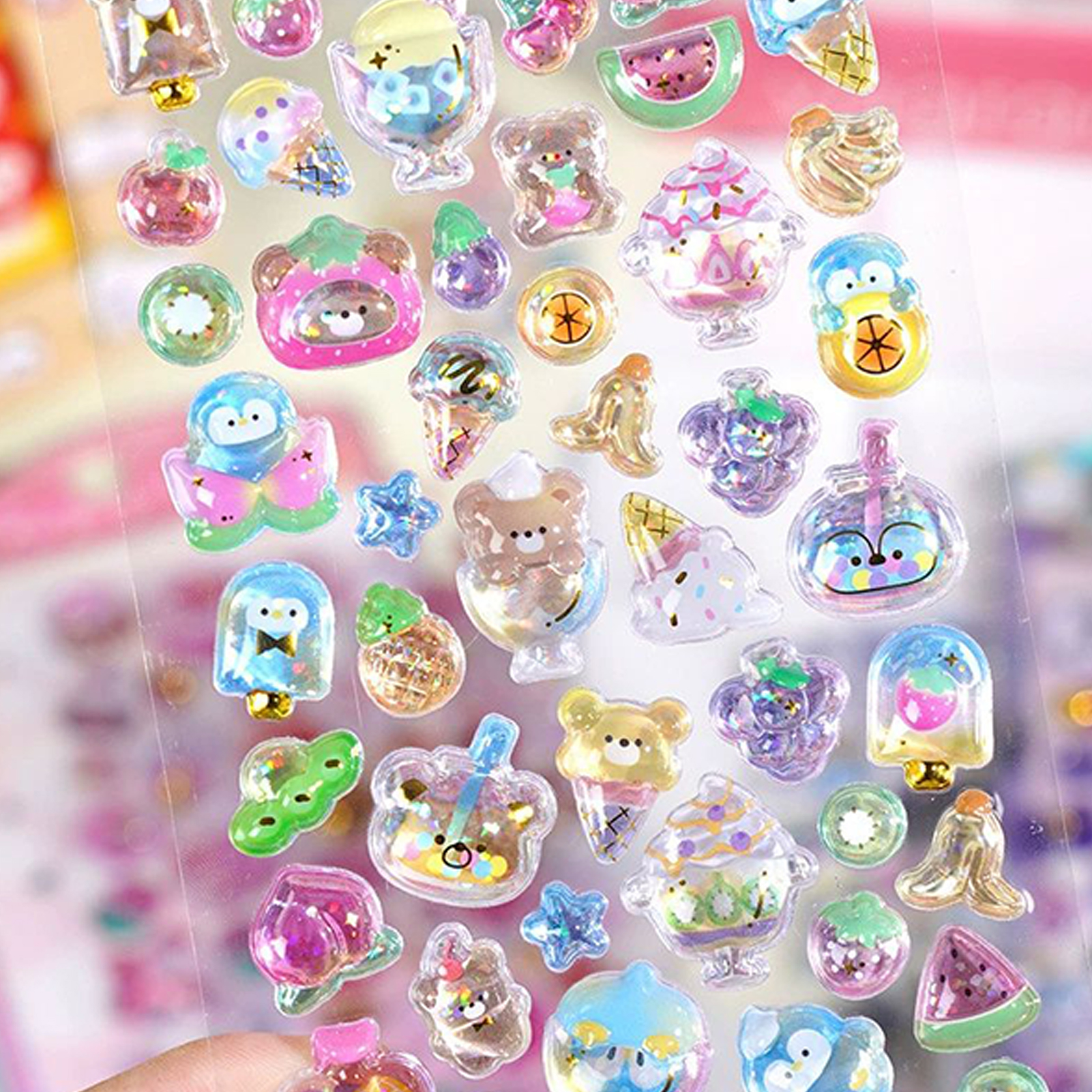 Cute Animal Sticker Pack 3D Sp - Resin Glitter Pack incelemesi ve fiyatı