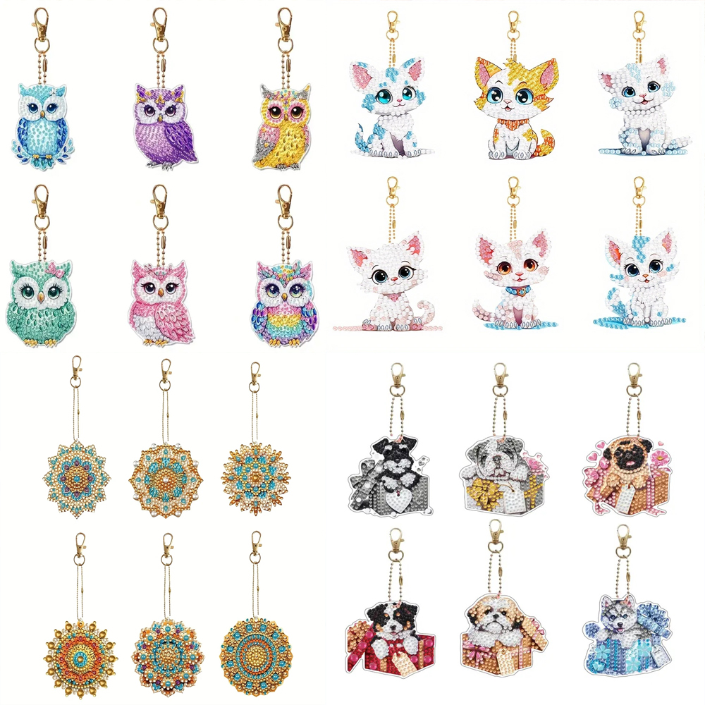 6-piece/set DIY Diamond Keycha - Resin Craft Kit incelemesi ve fiyatı