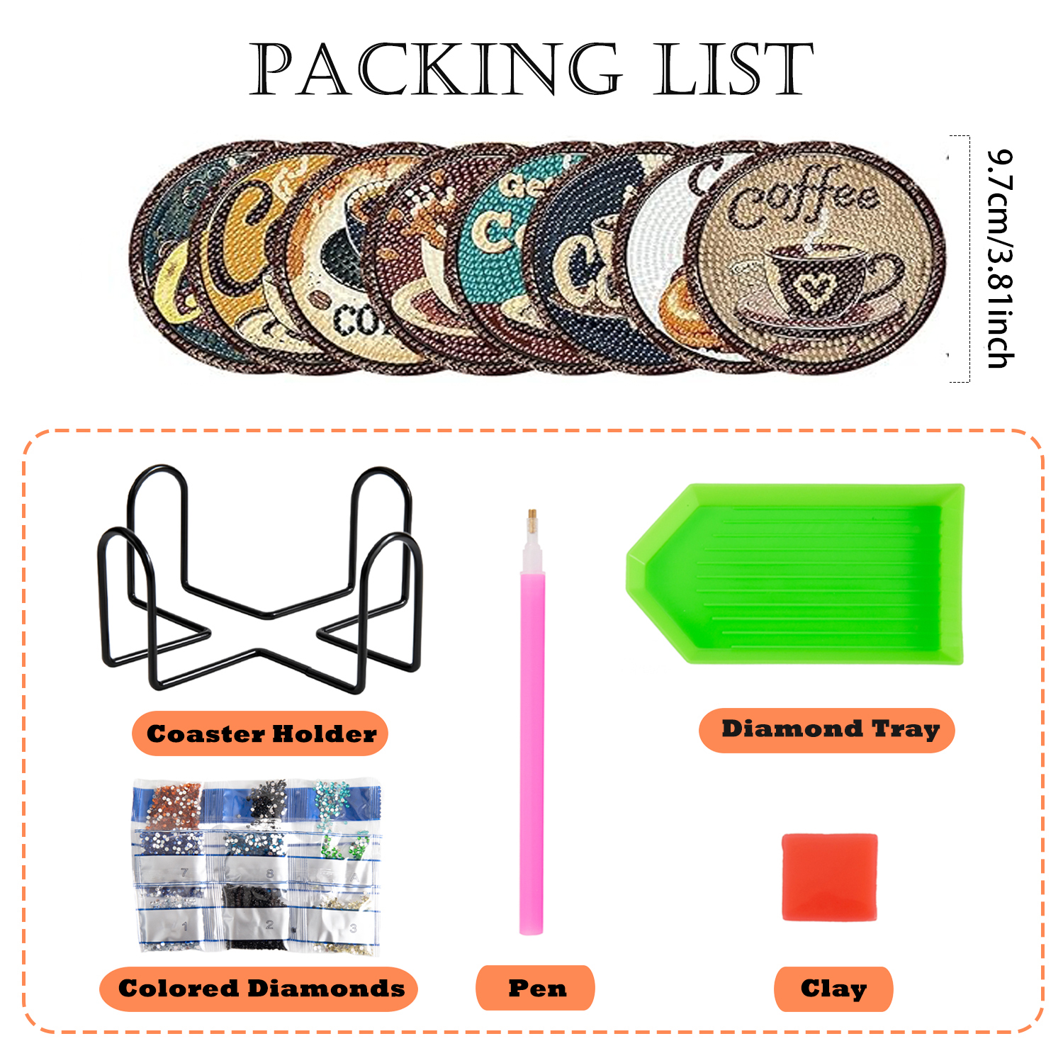 8 pieces/set of diamond painte - Resin Craft Kit incelemesi ve fiyatı