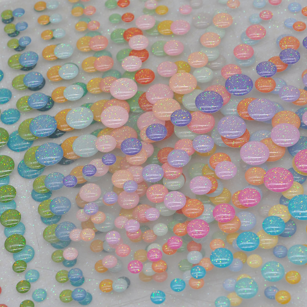 Enamel Dots Sticker 6PCS/SET S - Resin Glitter Pack incelemesi ve fiyatı