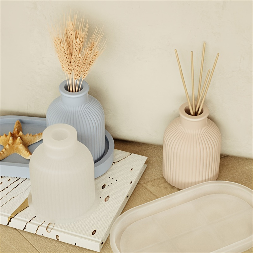 1/2pcs Vase Tray Silicone Mold - Coaster Mold Round incelemesi ve fiyatı