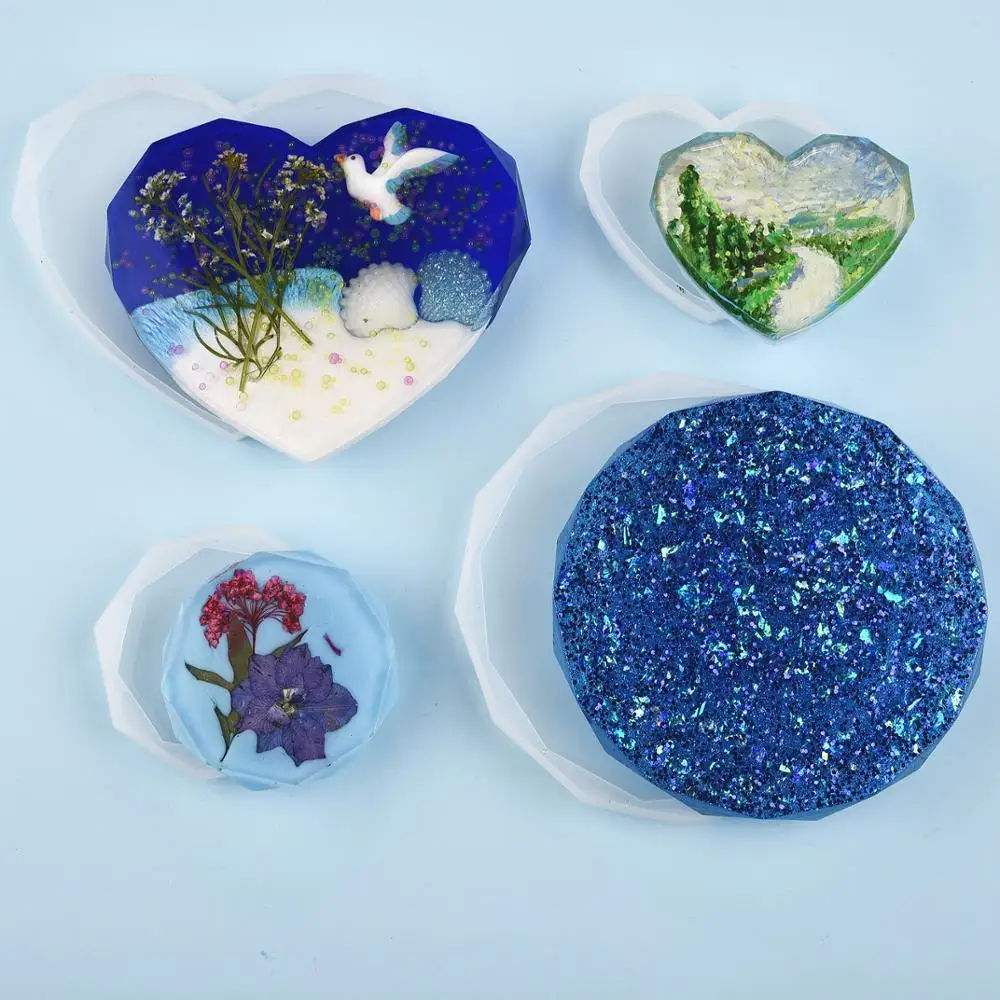 Resin Coaster Silicone Mold Ca - Coaster Mold Round incelemesi ve fiyatı