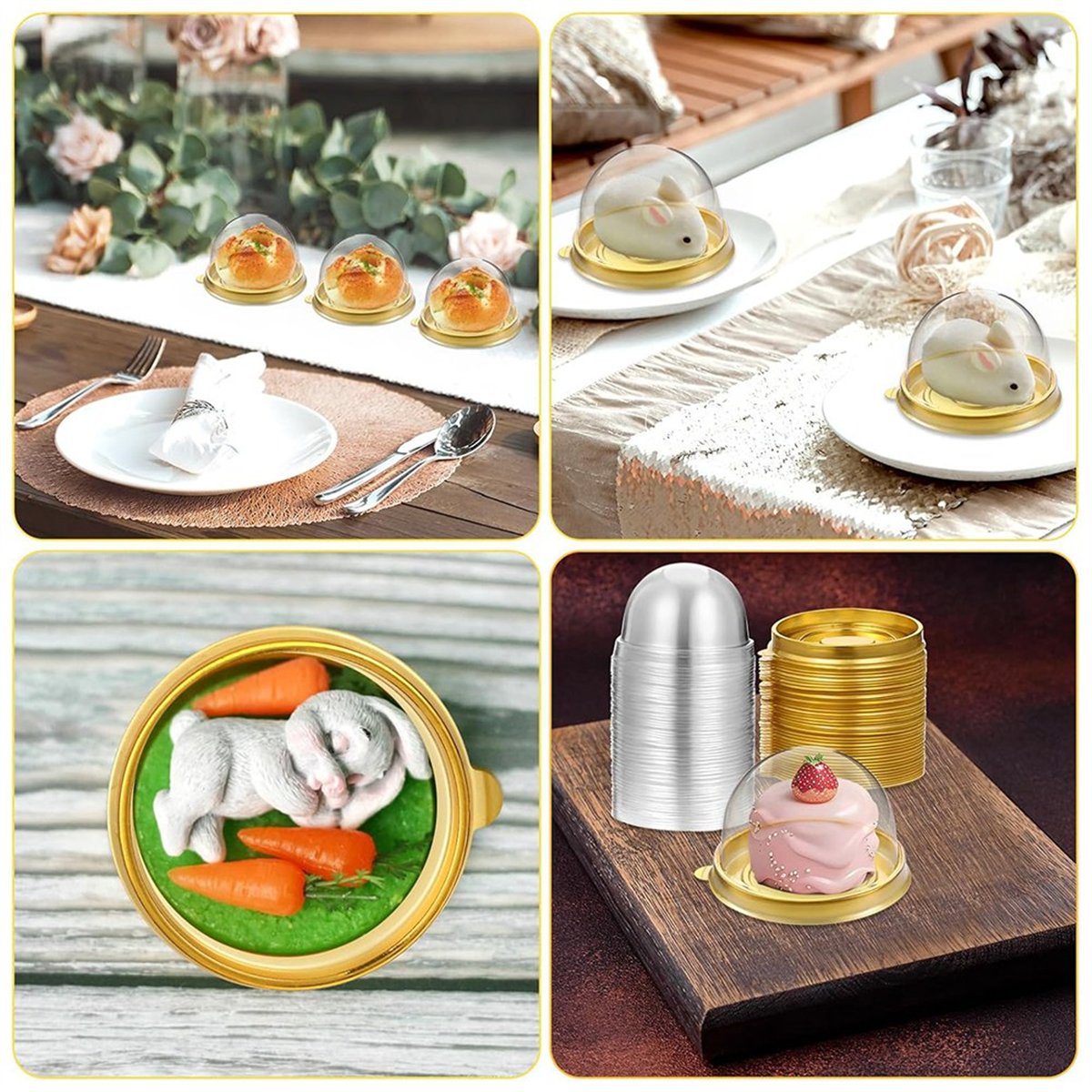 New Charcuterie Domes with Lid - Dome Mold Clear incelemesi ve fiyatı