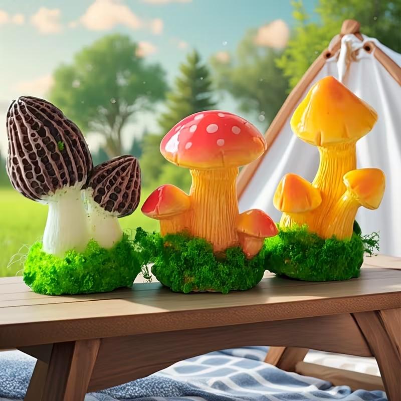 1 Set of 3pcs Artificial Mushr - Terrarium Moss Art incelemesi ve fiyatı