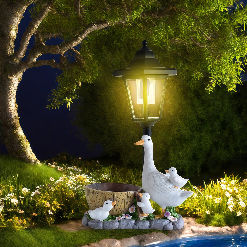 Solar Duck Night Light Garden  - Resin Craft Material incelemesi ve fiyatı