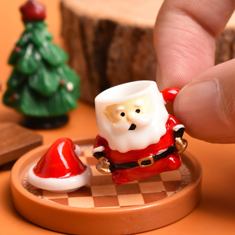 Mini Santa Teacup Ornament - R - Resin Craft Material incelemesi ve fiyatı