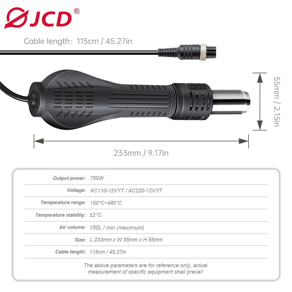 JCD HOT AIR GUN Soldering stat - Heat Gun Small incelemesi ve fiyatı