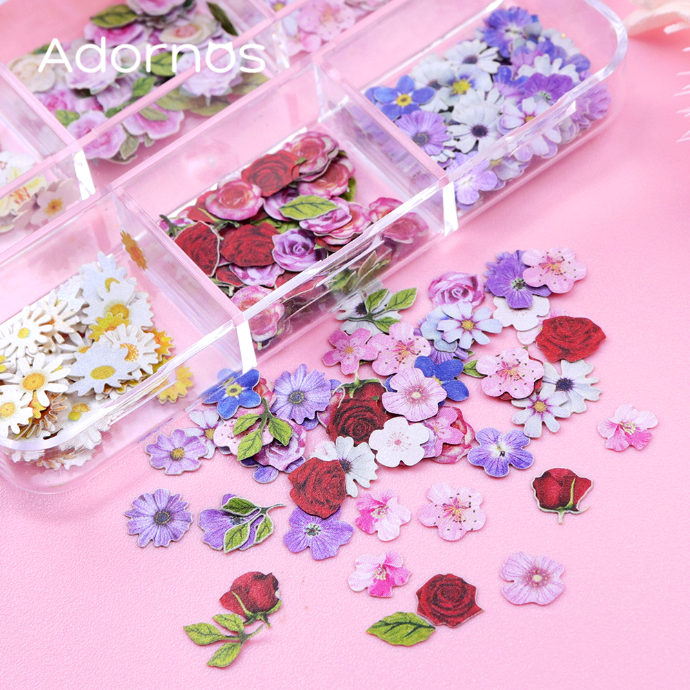 6 Grids Flowers Wood Pulp Chip - Flower Preservation Resin incelemesi ve fiyatı
