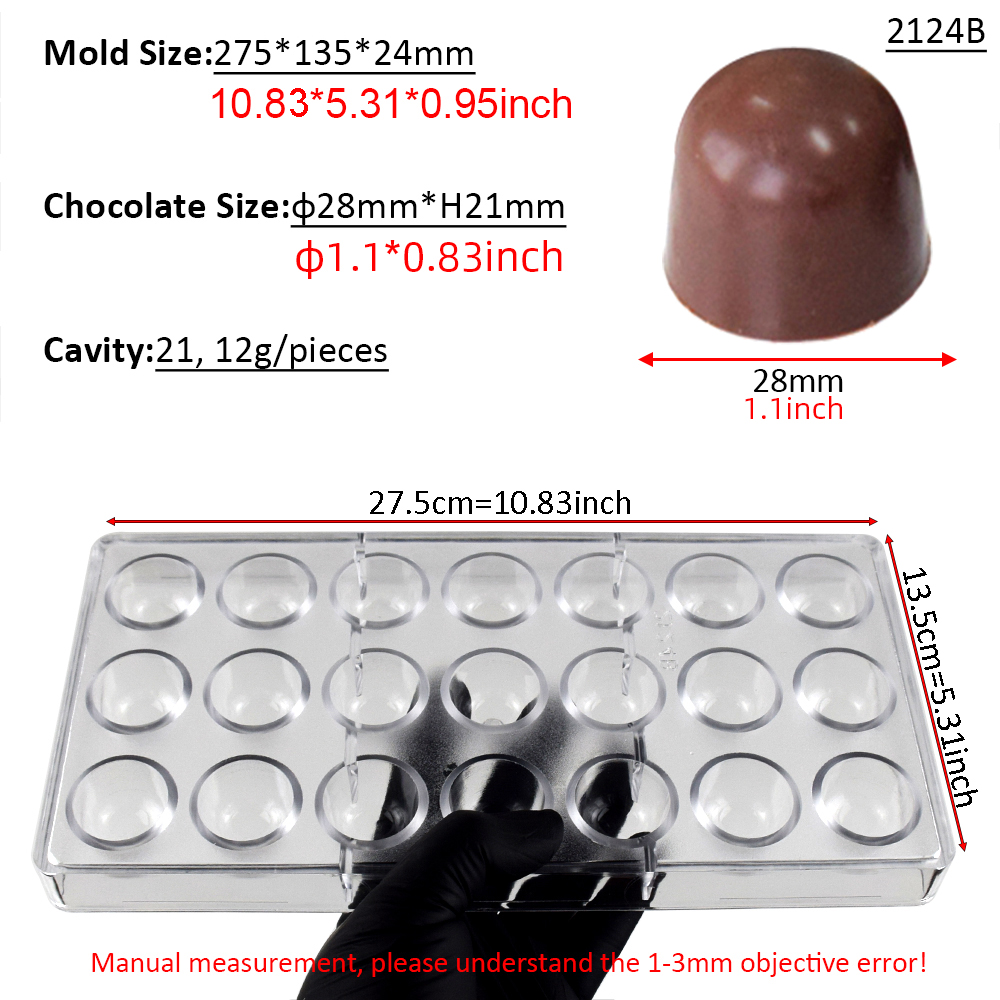 21 Cavity Dome Chocolate Mold  - Dome Mold Clear incelemesi ve fiyatı