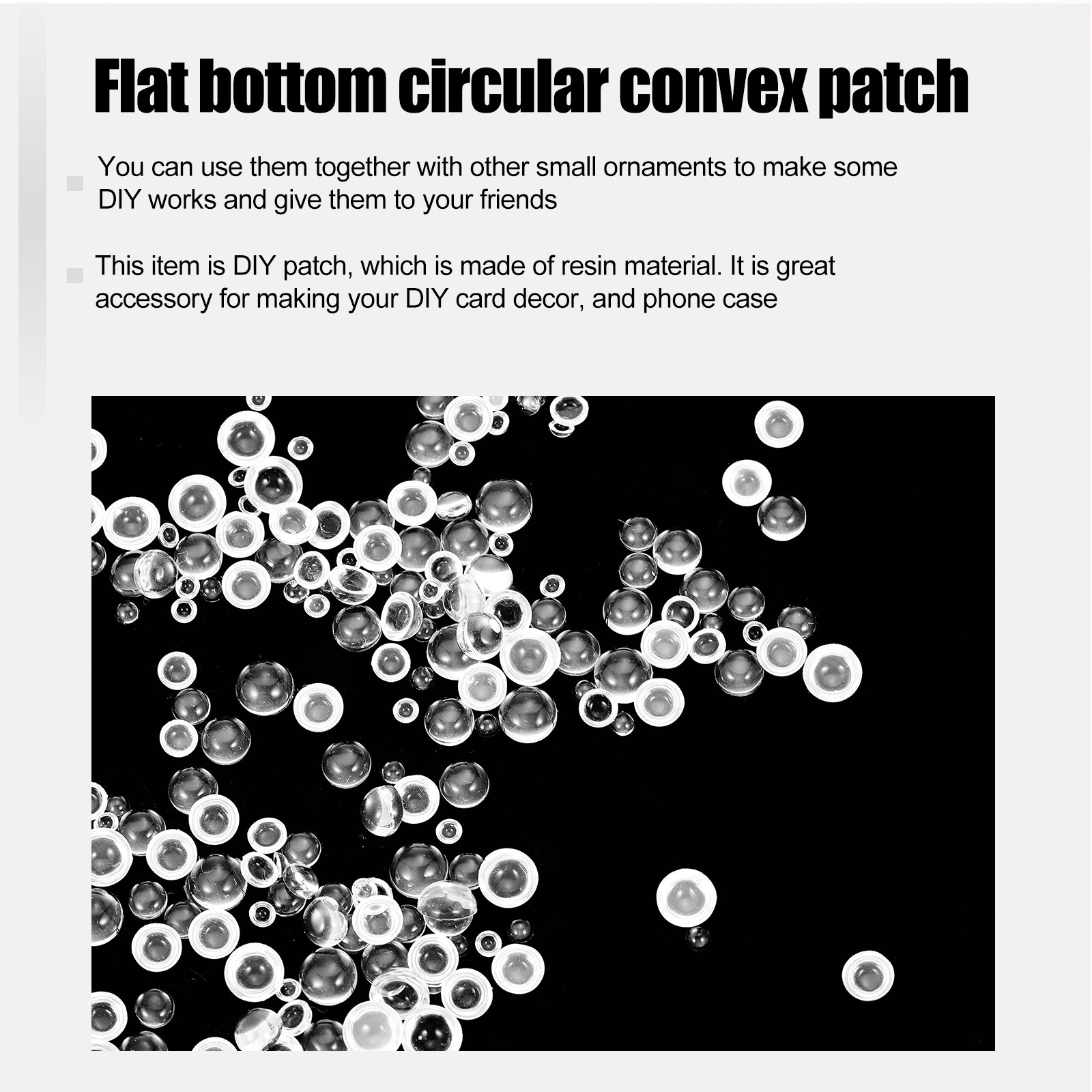 350Pcs Flat Round Resin Patche - Resin Craft Material incelemesi ve fiyatı