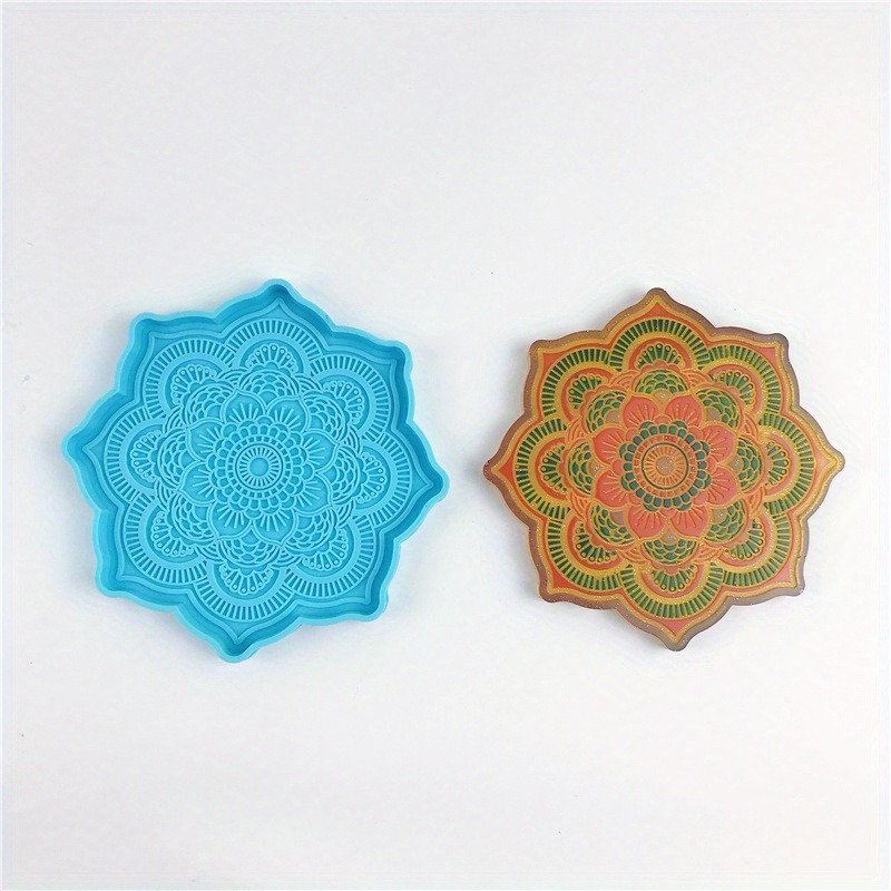 Mandala Coaster Silicone Mold  - Coaster Mold Round incelemesi ve fiyatı