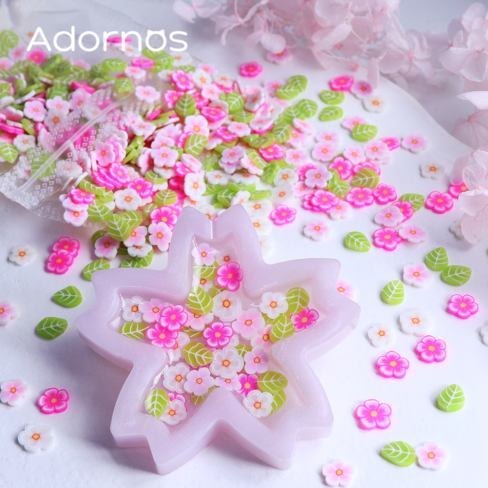 10g Pink Flowers Polymer Clay  - Flower Preservation Resin incelemesi ve fiyatı