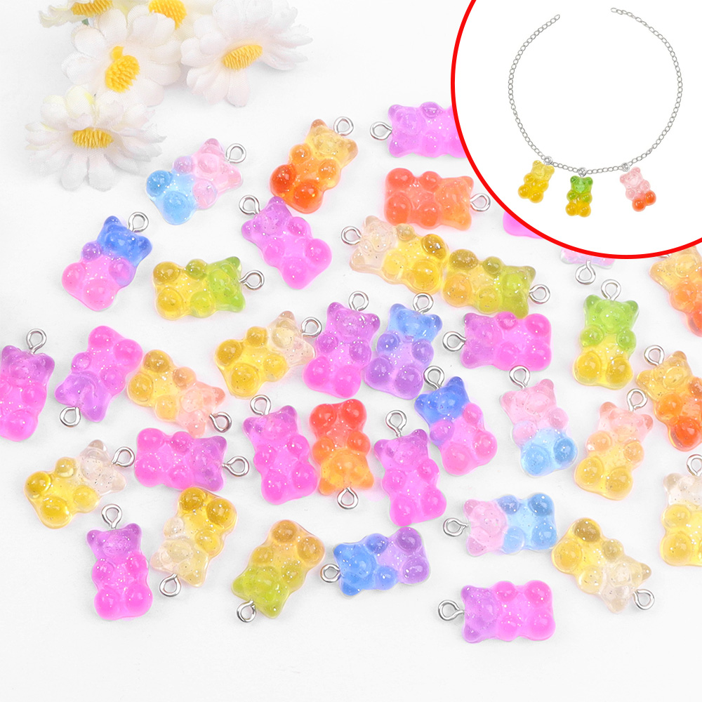 60pcs Dual Color Resin Bear Sh - Resin Craft Material incelemesi ve fiyatı