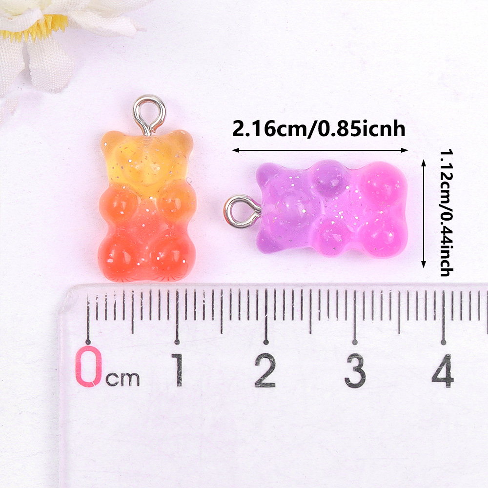 60pcs Dual Color Resin Bear Sh - Resin Craft Material incelemesi ve fiyatı