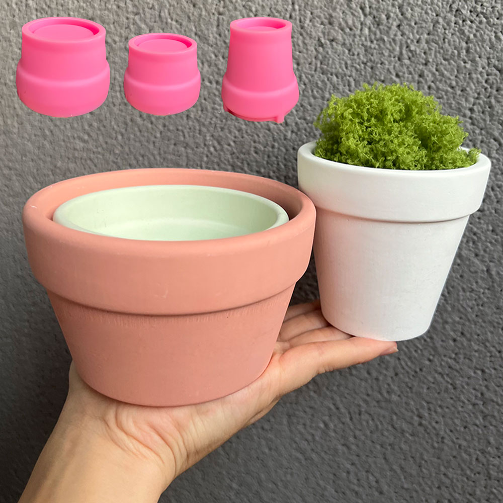 Large Concrete Plant Pot Silic - Coaster Mold Round incelemesi ve fiyatı