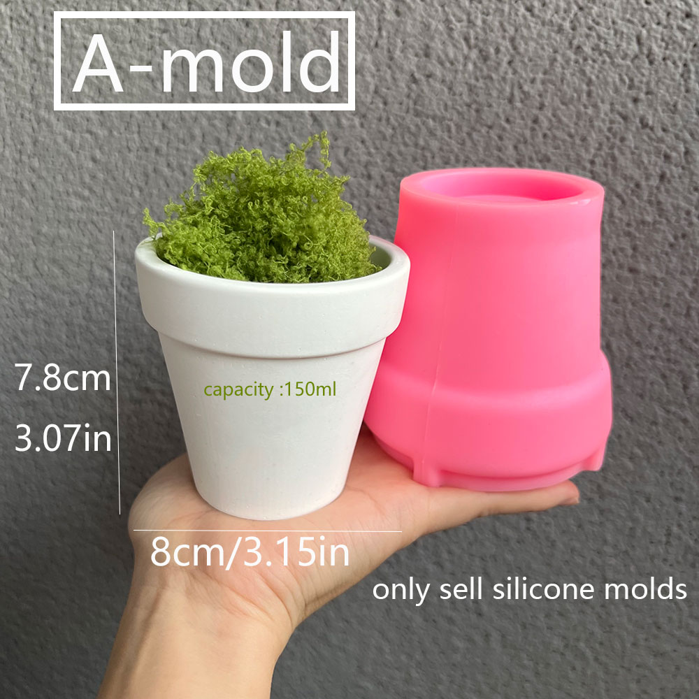 Large Concrete Plant Pot Silic - Coaster Mold Round incelemesi ve fiyatı