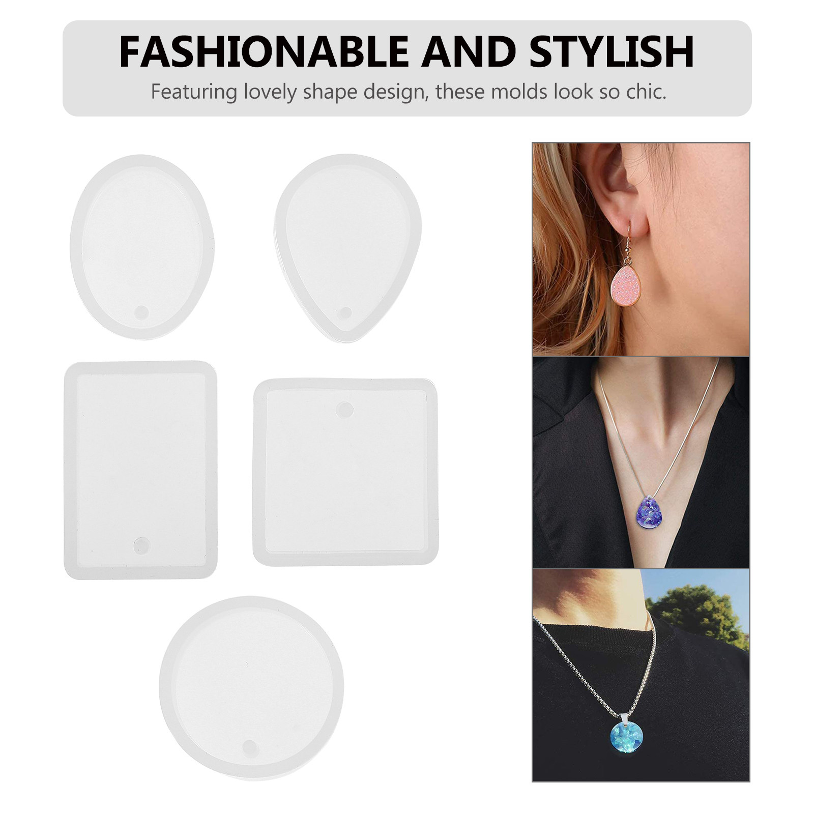 10pcs Pendant Mold Set Silicon - Crafting Resin incelemesi ve fiyatı