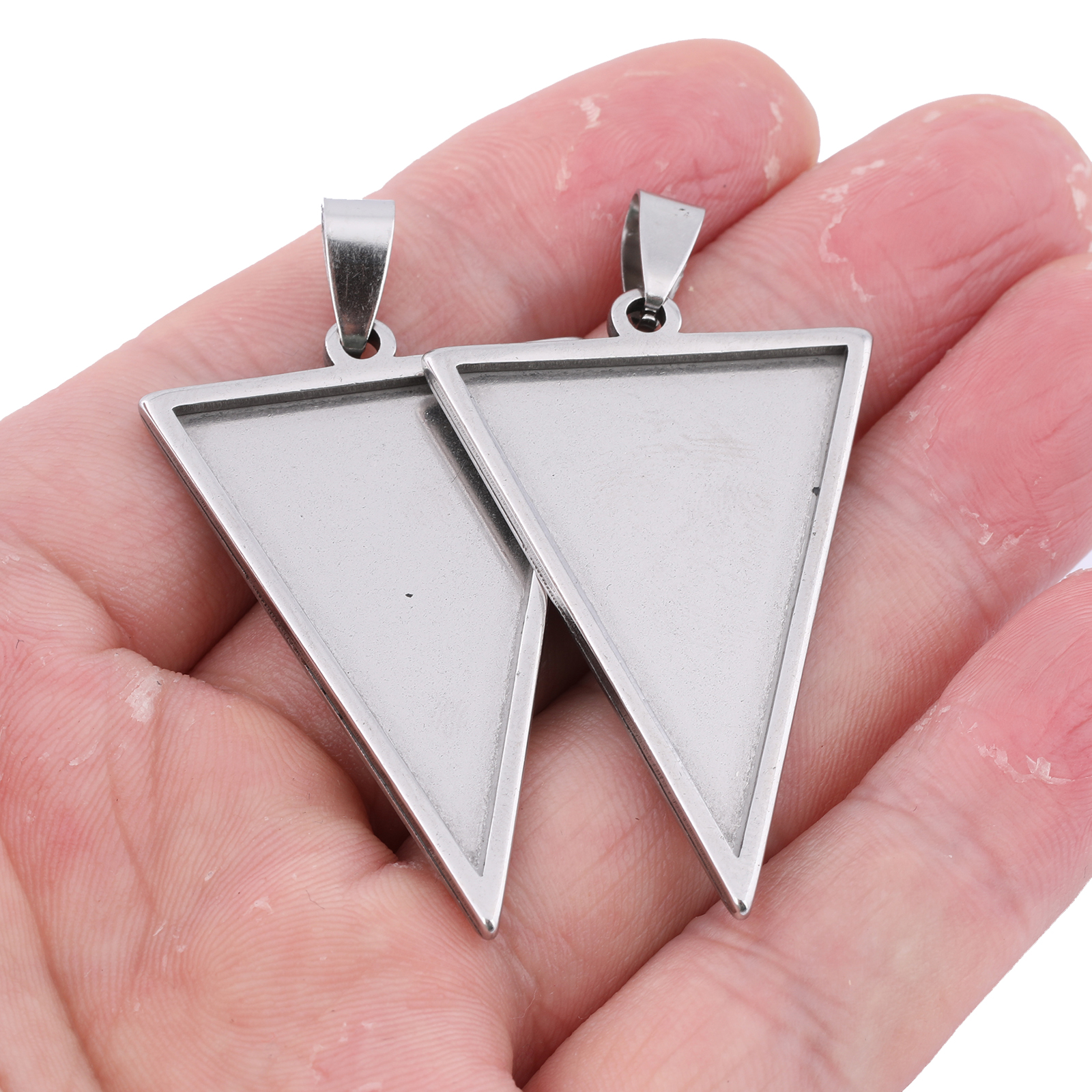 5pcs Stainless Steel 25x35mm T - Bezels Set Pendant incelemesi ve fiyatı